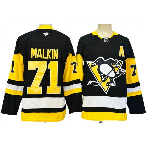 Pittsburgh Penguins #71 Evgeni Malkin 2024 Black Jersey