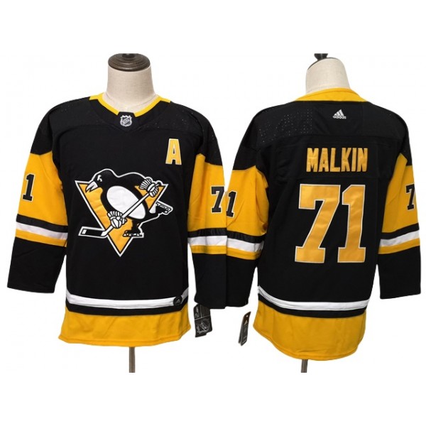 Pittsburgh Penguins #71 Evgeni Malkin Youth Black Jersey