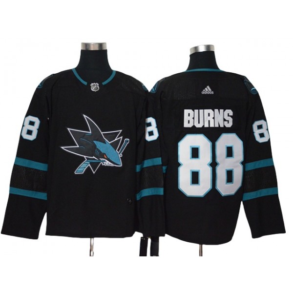 San Jose Sharks #88 Brent Burns Black Alternate Jersey