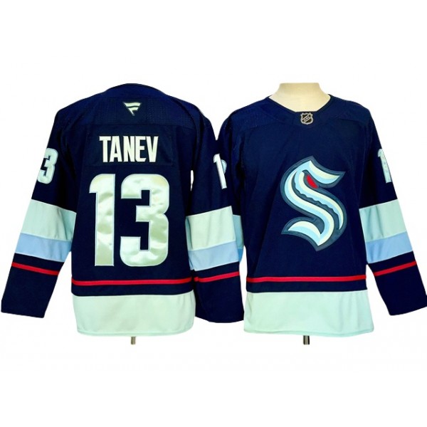 Seattle Kraken #13 Brandon Tanev 2024 Navy Jersey