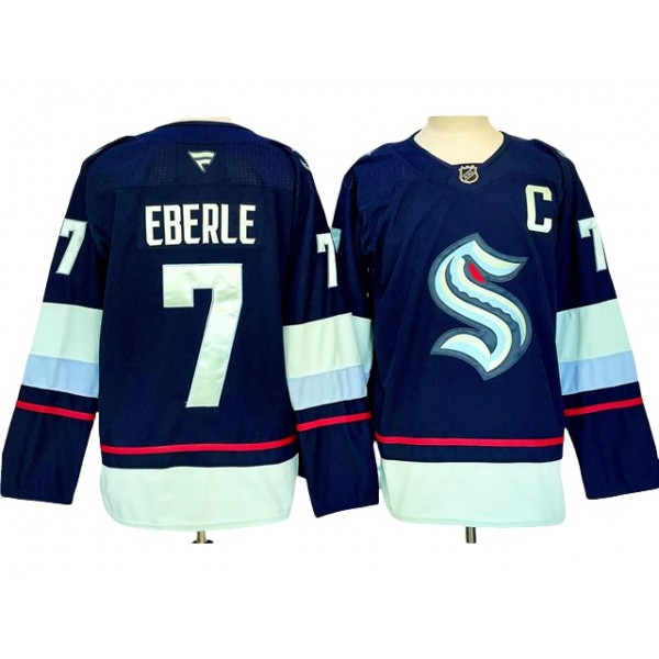 Seattle Kraken #7 Jordan Eberle 2024 Navy Jersey