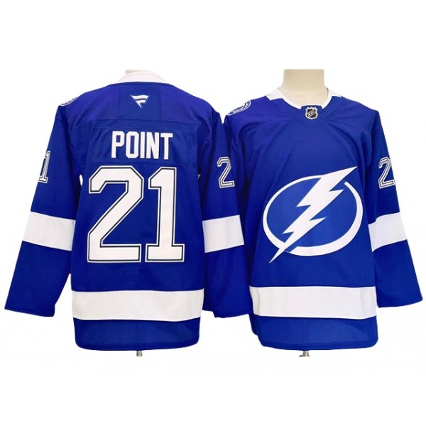 Tampa Bay Lightning #21 Brayden Point 2024 Blue Jersey