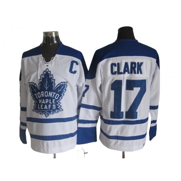 Toronto Maple Leafs #17 Wendel Clark 1964 CCM Vintage White Jersey