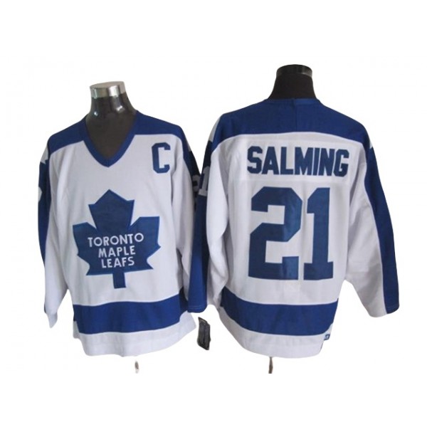 Toronto Maple Leafs #21 Borje Salming 1978 CCM Vintage White Jersey