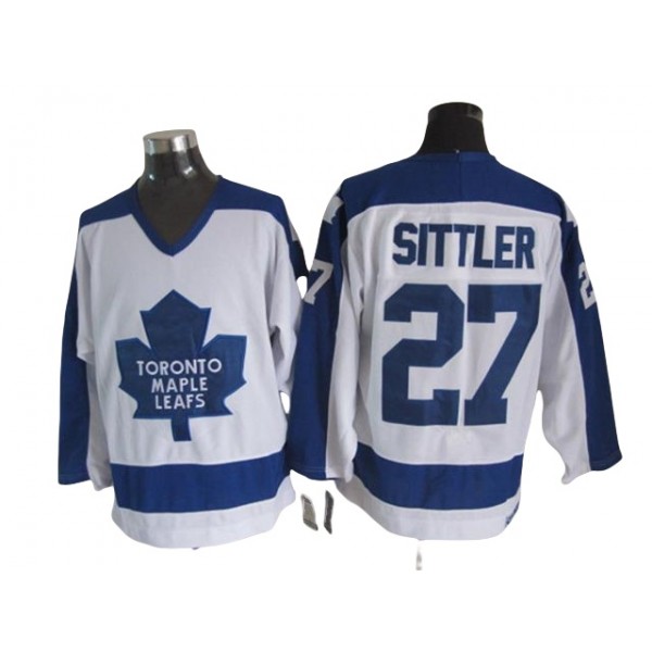 Toronto Maple Leafs #27 Darryl Sittler 1978 CCM Vintage White Jersey