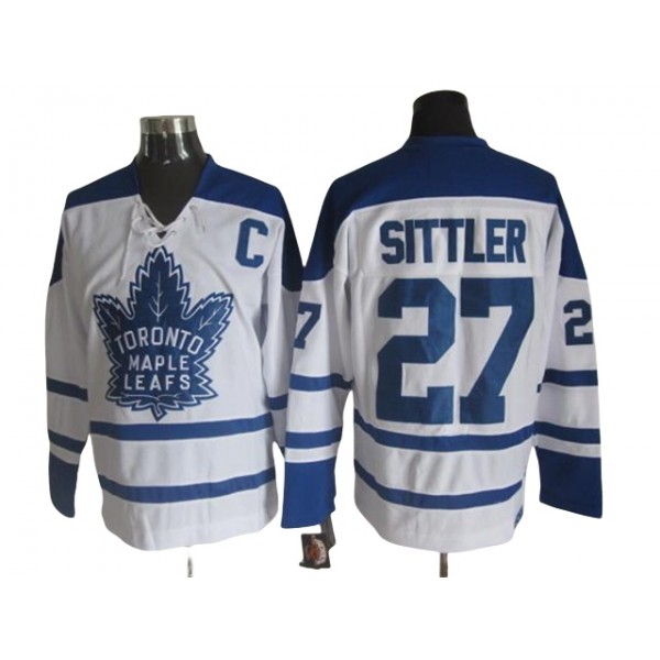 Toronto Maple Leafs #27 Darryl Sittler 1964 CCM Vintage White Jersey