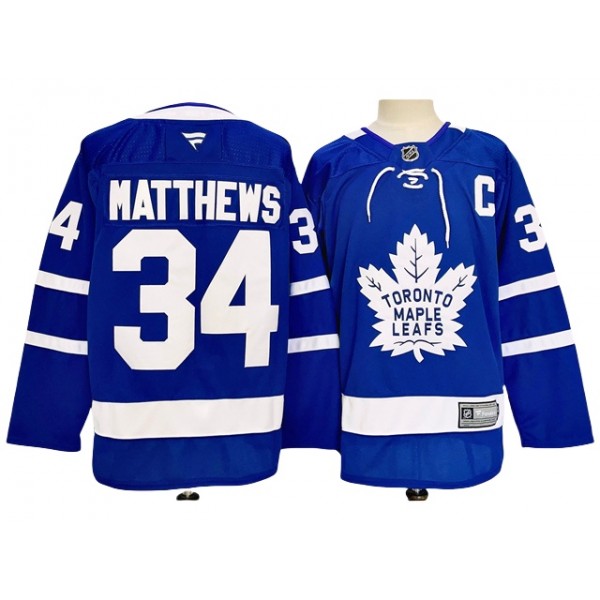 Toronto Maple Leafs #34 Auston Matthews 2024 Blue Jersey