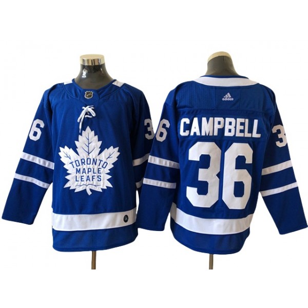 Toronto Maple Leafs #36 Jack Campbell Blue Jersey