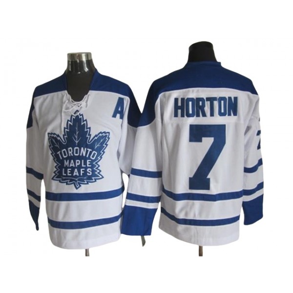 Toronto Maple Leafs #7 Tim Horton 1964 CCM Vintage White Jersey