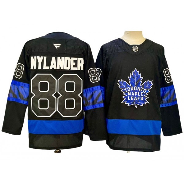 Toronto Maple Leafs #88 William Nylander 2024 Black Alternate Jersey