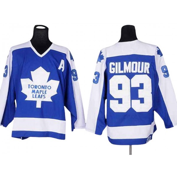 Toronto Maple Leafs #93 Doug Gilmour 1978 CCM Vintage Blue Jersey