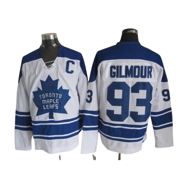 Toronto Maple Leafs #93 Doug Gilmour 1967 CCM Vintage White Jersey