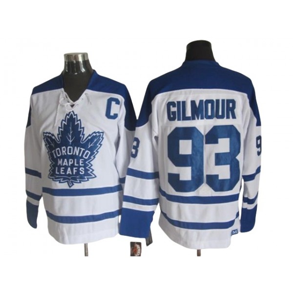 Toronto Maple Leafs #93 Doug Gilmour 1991 CCM Vintage White Jersey