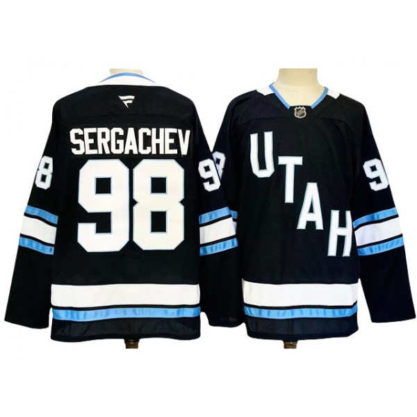 Utah Hockey Club #98 Mikhail Sergachev 2024 Navy Jersey