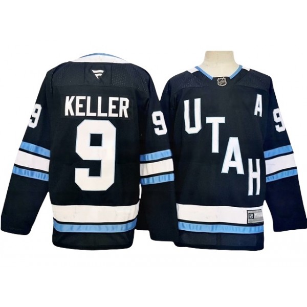 Utah Hockey Club #9 Clayton Keller 2024 Navy Jersey