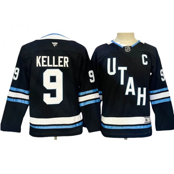 Utah Hockey Club #9 Clayton Keller 2024 Youth Navy Jersey