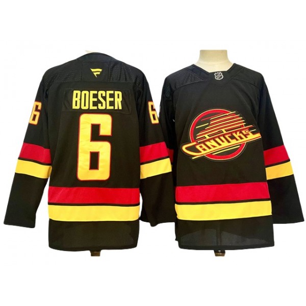 Vancouver Canucks #6 Brock Boeser 2024 Black Jersey