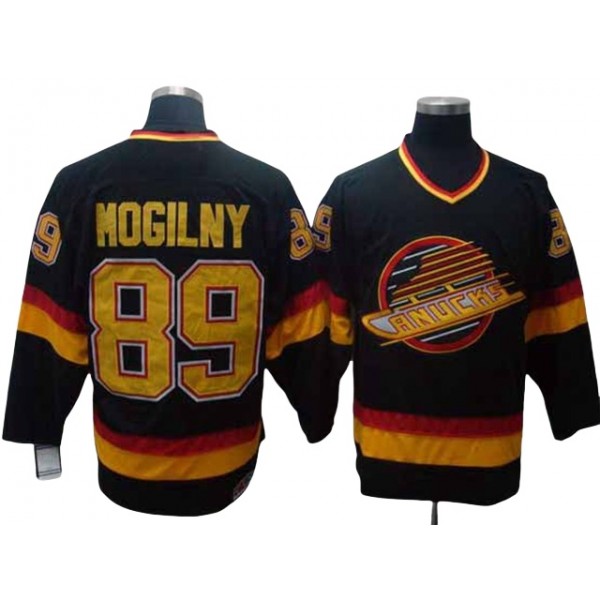 Vancouver Canucks #89 Alexander Mogilny 1994 Vintage CCM Black Jersey