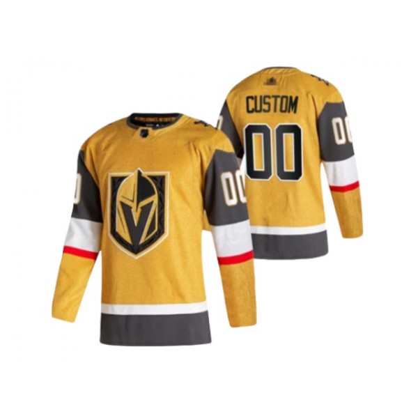 Vegas Golden Knights #00 Gold Alternate Custom Jersey