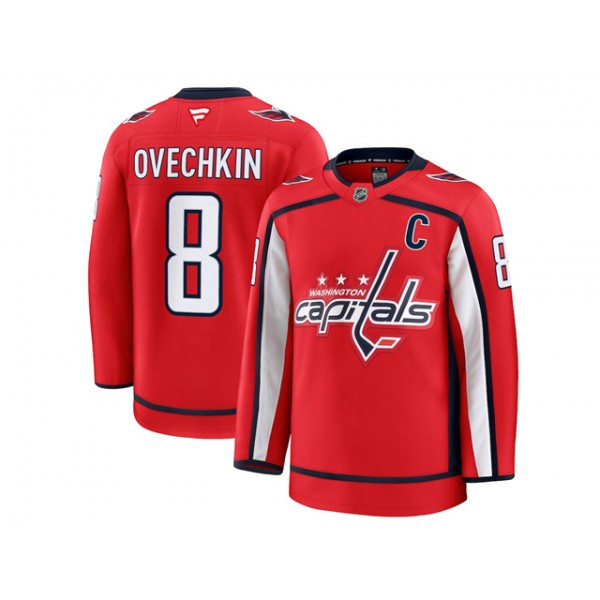 Washington Capitals #8 Alexander Ovechkin 2024 Red Jersey