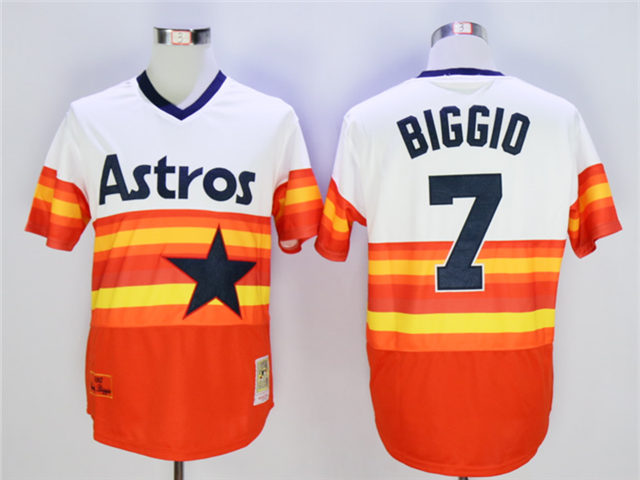 Houston Astros 7 Craig Biggio Throwback Orange Cooperstown Jerseyhastros7thocchouston Astros 