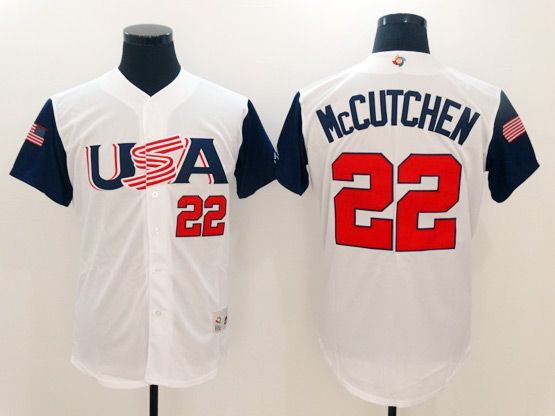 USA #22 Andrew McCutchen White 2017 World MLB Classic Jersey - Click Image to Close