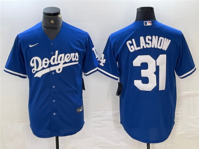 Los Angeles Dodgers #31 Tyler Glasnow Royal Blue Jersey - Click Image to Close