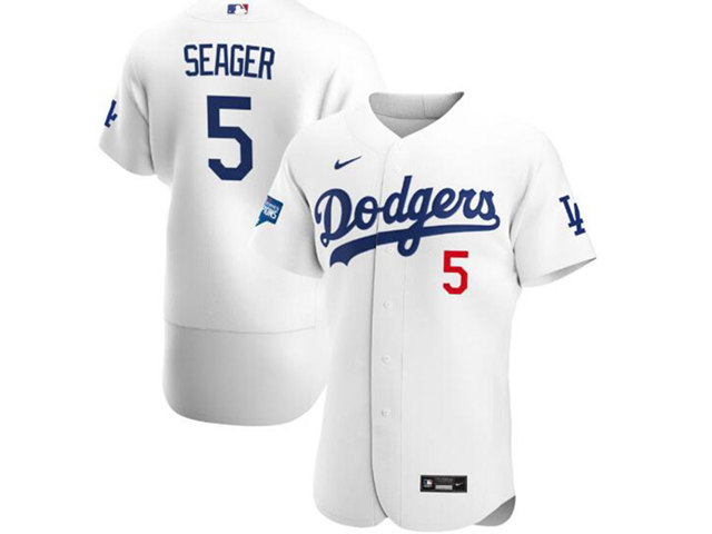 Los Angeles Dodgers #5 Corey Seager White 2020 World Series Champions ...