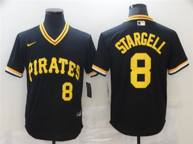 Pittsburgh Pirates #8 Willie Stargell Black Cooperstown Collection Jersey - Click Image to Close