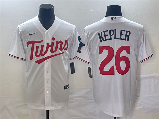 Minnesota Twins #26 Max Kepler White Cool Base Jersey - Click Image to Close