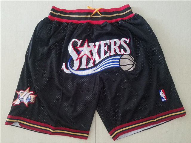 Philadelphia 76ers Just Don Sixers Black Basketball Shorts|SHORTS38 ...