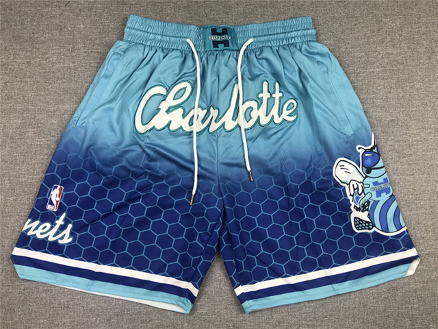 Charlotte Hornets Just Don Charlotte Teal City Edition Basketball Shorts - Click Image to Close