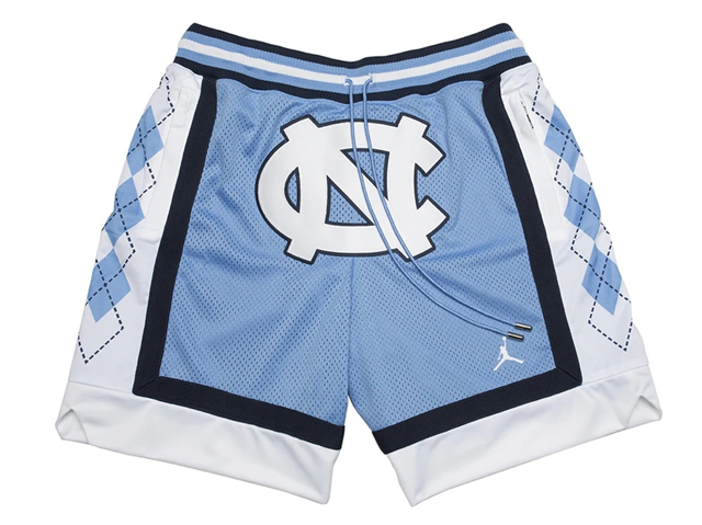 North Carolina Tar Heels Just Don Light Blue Basketball Shorts - Click Image to Close