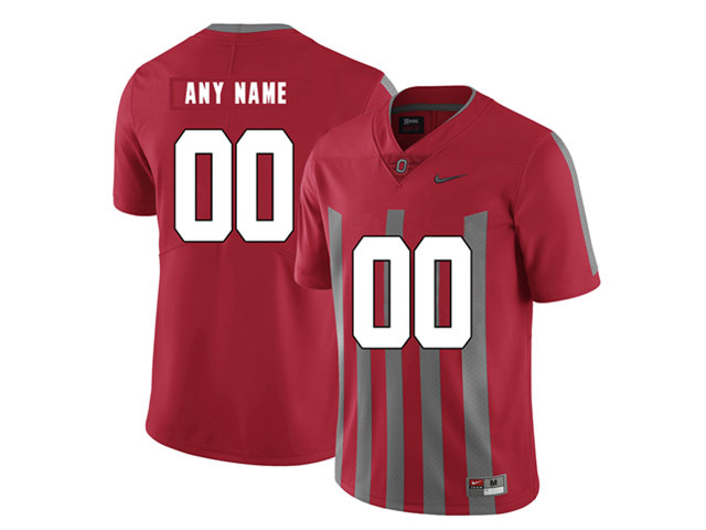 NCAA Ohio State Buckeyes Custom #00 Red Elite College Football Jersey - Click Image to Close
