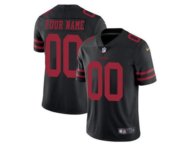 San Francisco 49ers #00 Black Vapor Limited Custom Jersey - Click Image to Close