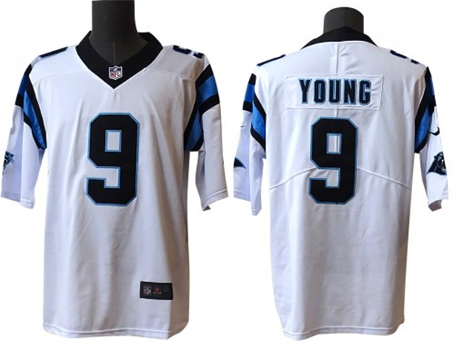 Carolina Panthers #9 Bryce Young White Vapor Limited Jersey - Click Image to Close