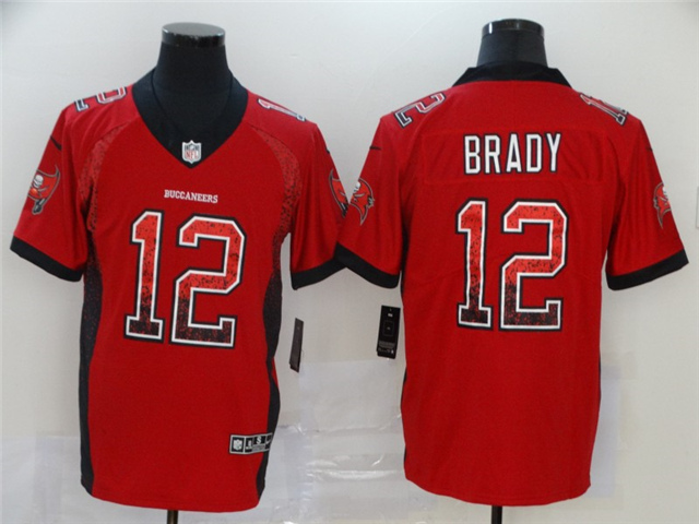 Tampa Bay Buccaneers #12 Tom Brady Red Drift Fashion Limited Jersey ...