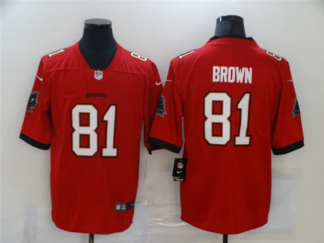 Tampa Bay Buccaneers #81 Antonio Brown Red Vapor Limited Jersey - Click Image to Close