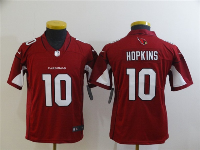 Youth Arizona Cardinals #10 DeAndre Hopkins Red Vapor Limited Jersey - Click Image to Close