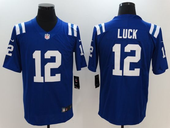 Indianapolis Colts #12 Andrew Luck Blue Vapor Limited Jersey - Click Image to Close