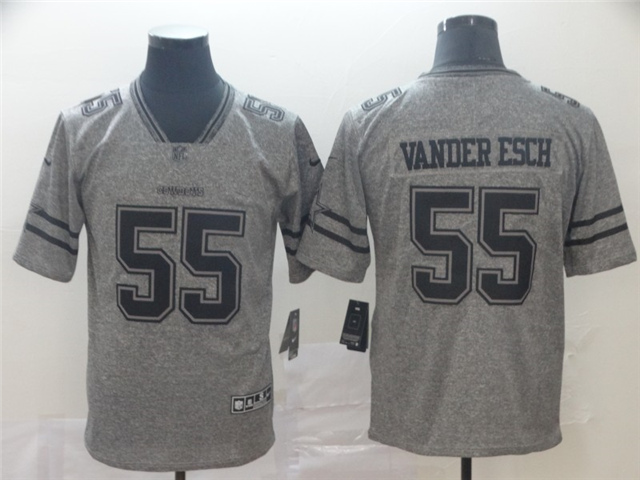 Dallas Cowboys #55 Leighton Vander Esch Gray Gridiron Gray Vapor Untouchable Limited Jersey - Click Image to Close