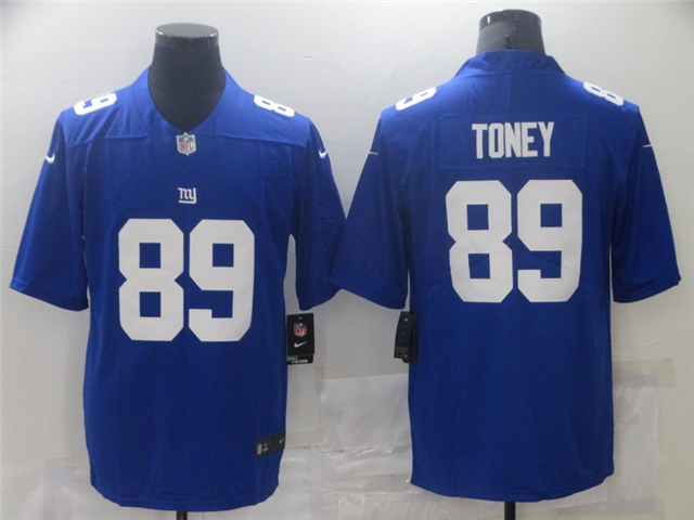 New York Giants #89 Kadarius Toney Blue Vapor Limited Jersey - Click Image to Close