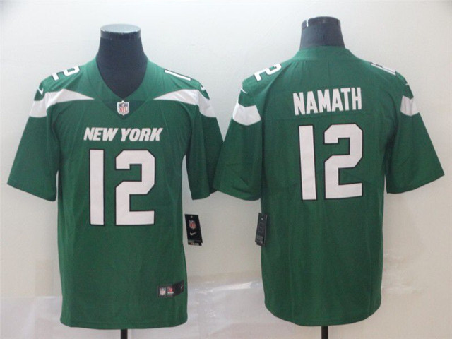 New York Jets #12 Joe Namath Green Vapor Limited Jersey - Click Image to Close