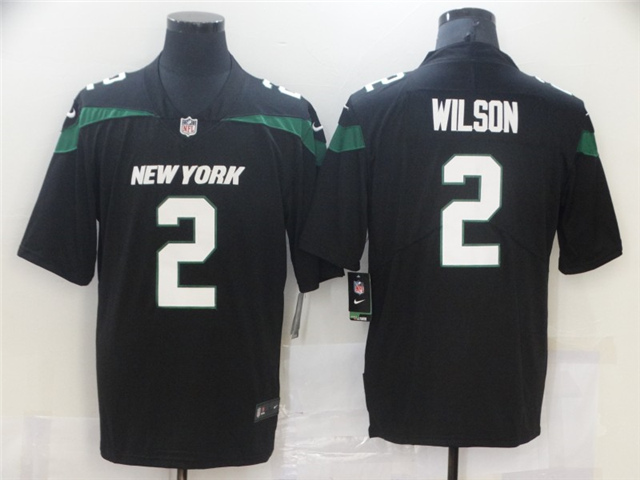 Youth New York Jets #2 Zach Wilson Black Vapor Limited Jersey - Click Image to Close