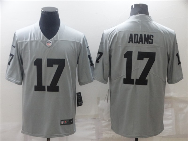 Las Vegas Raiders #17 Davante Adams Gray Inverted Limited Jersey - Click Image to Close