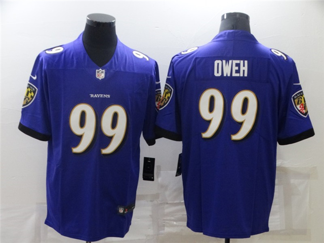 Baltimore Ravens #99 Odafe Oweh Purple Vapor Limited Jersey - Click Image to Close