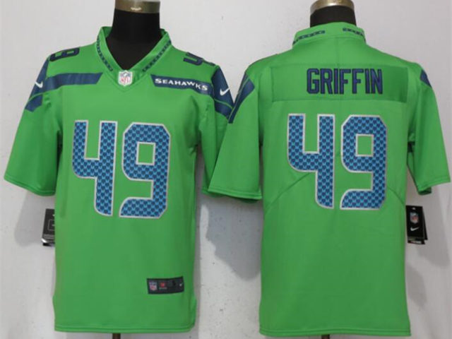 Seattle Seahawks #49 Shaquem Griffin Green Vapor Limited Jersey - Click Image to Close