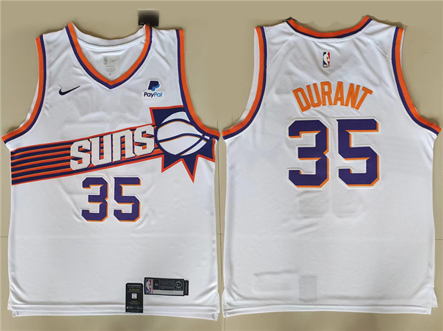 Phoenix Suns #35 Kevin Durant 2023-24 New White Swingman Jersey - Click Image to Close