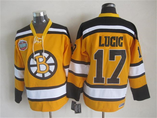 Boston Bruins #17 Milan Lucic 2010 Winter Classic Vintage CCM Gold Jersey|BRUINS17VWC|Boston Bruins