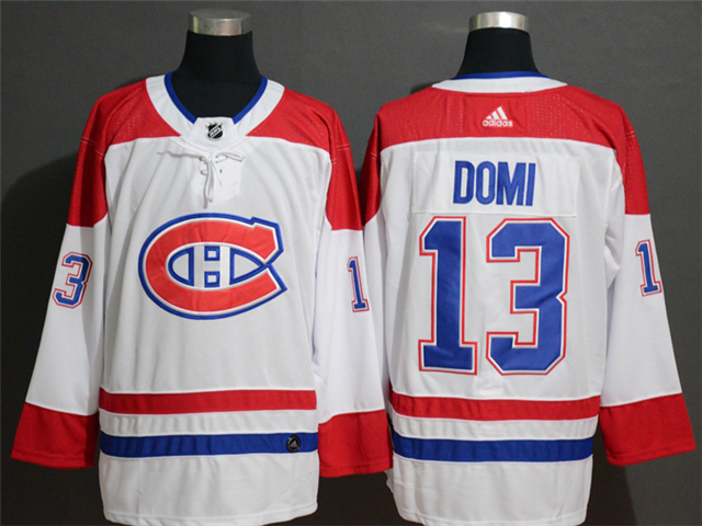 Montreal Canadiens #13 Max Domi White Jersey - Click Image to Close